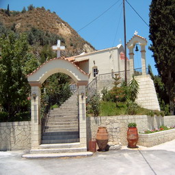 Gonianos6, church and taverna